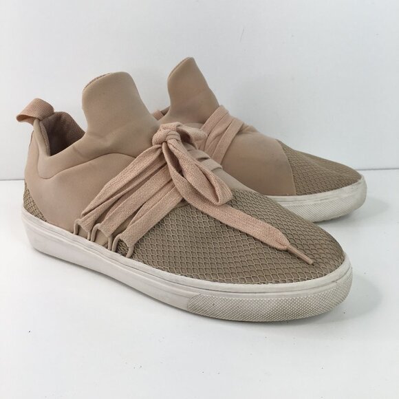 Steve Madden Lancer Pull on Sneaker Peach Tan  Size 7M - Picture 2 of 11